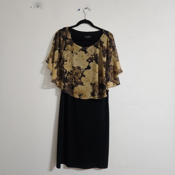 Connected Apparel Floral Sheath Dress - Picture 1 of 5